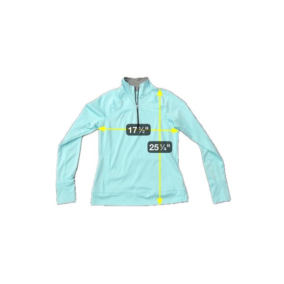 Tek Gear Womens Light Blue 1/4 Zip Pullover Stylish Activewear Top Sz Medium - Picture 6 of 8